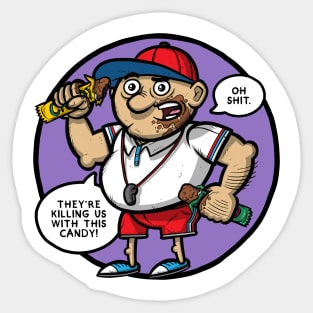 Candy Bar Gym Coach Sticker